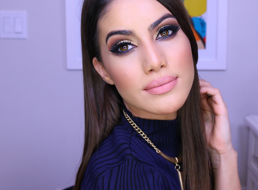 Makeup: “Night out” blue make-up look tutorial by Camila Coelho