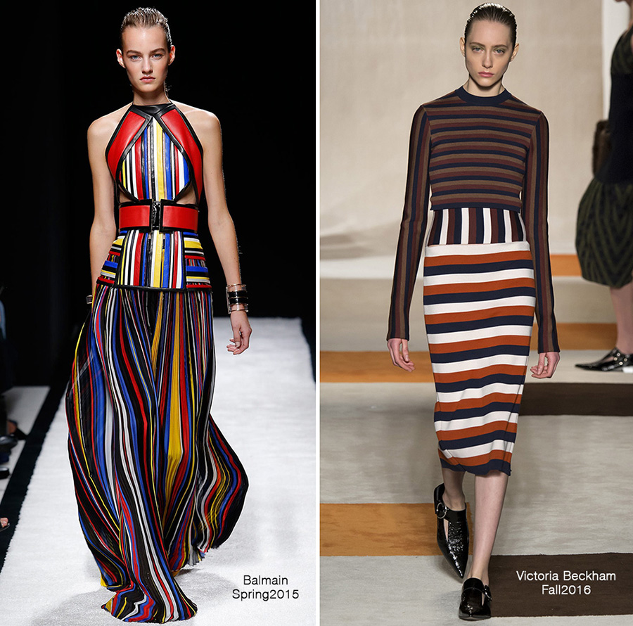 From the Runway to Street Style: Skirts with colorful Stripes! | Camila ...