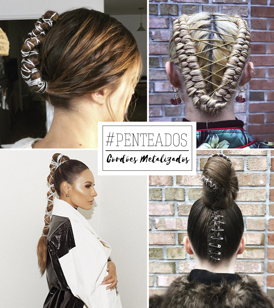 Hairstyles with metallic strings | Camila Coelho