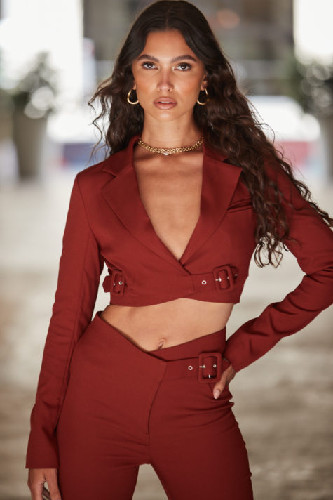Camila Coelho Collection Jassira Cropped Blazer